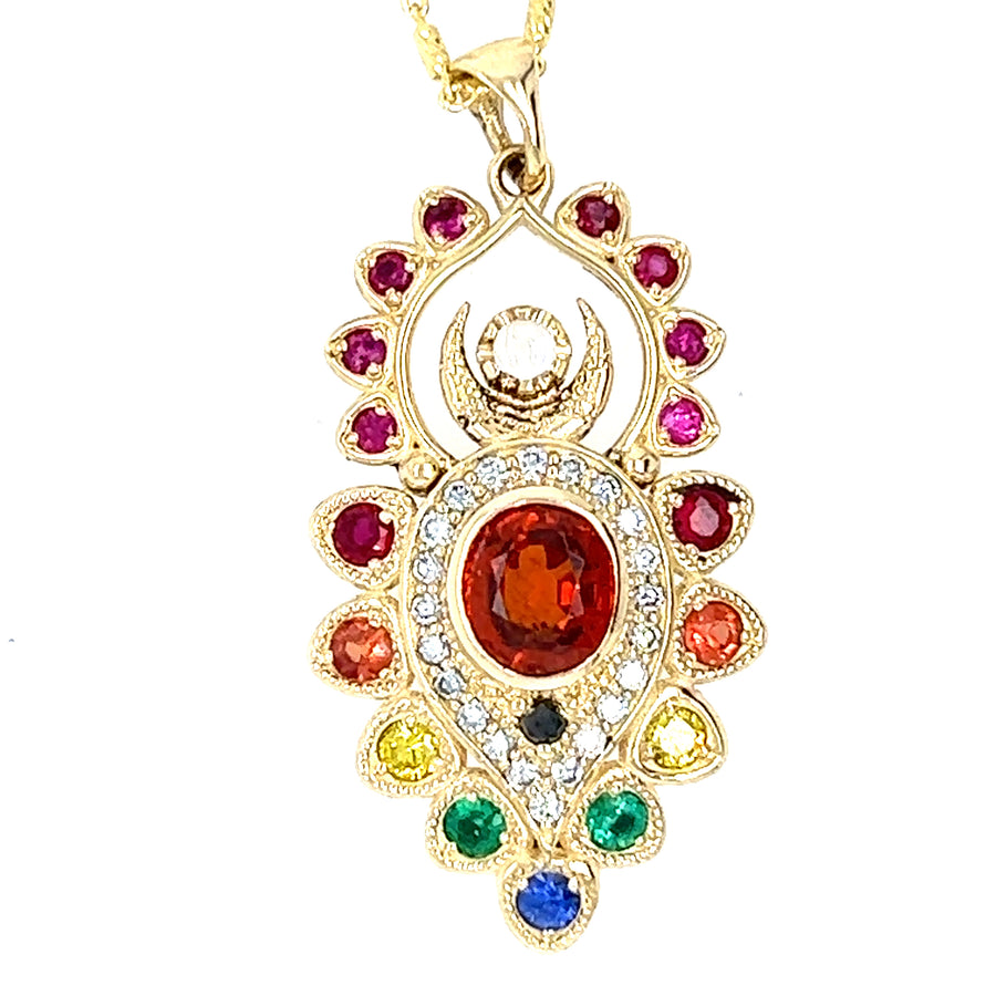 14K Yellow Gold Moondust Necklace