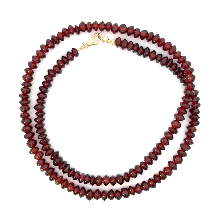 Red beaded necklace