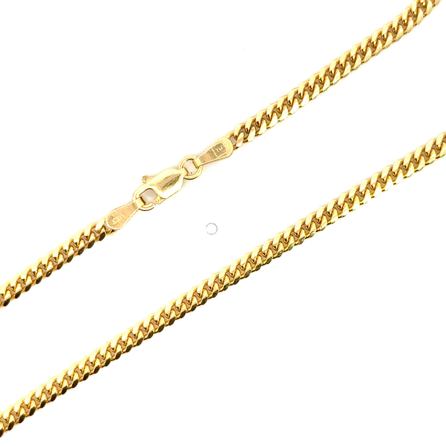 14K Yellow Gold Curb Chain