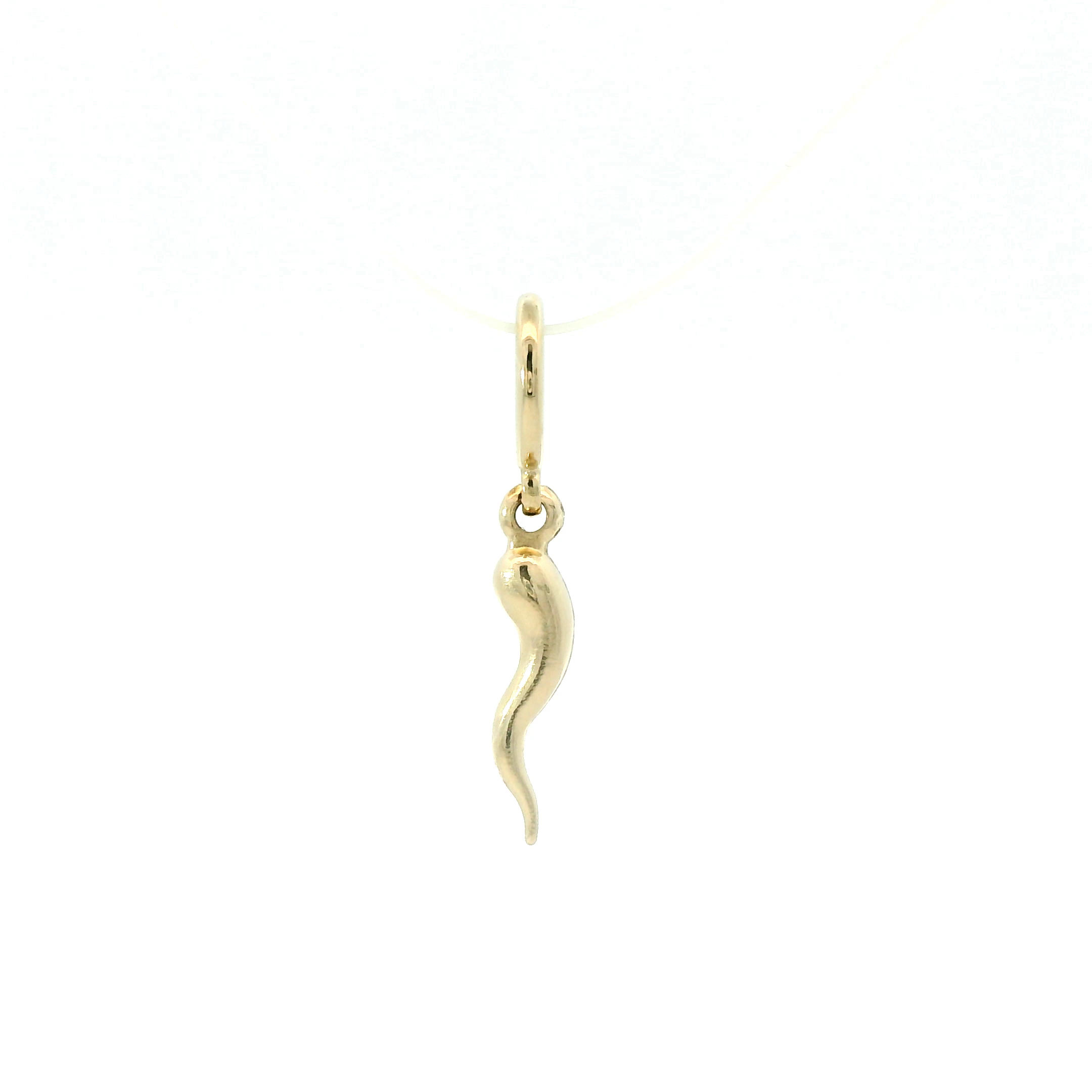Italian orn Gold Pendant on white background