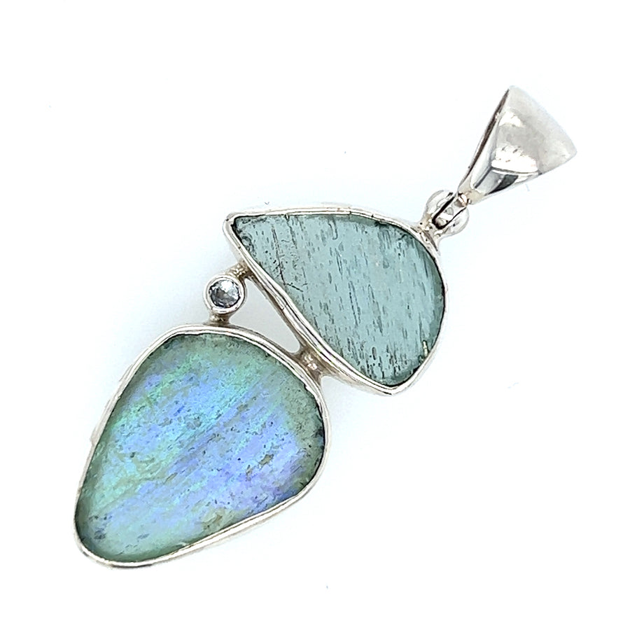 Silver Pendants/Charms - Colored Stone