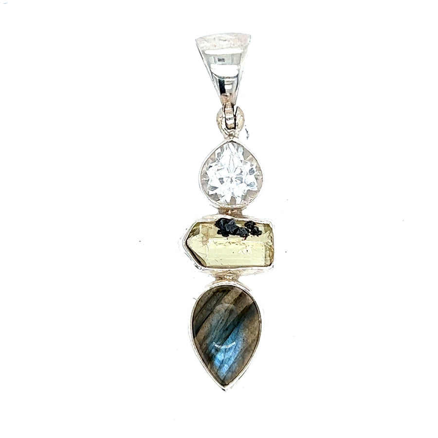 Silver Pendants/Charms - Colored Stone