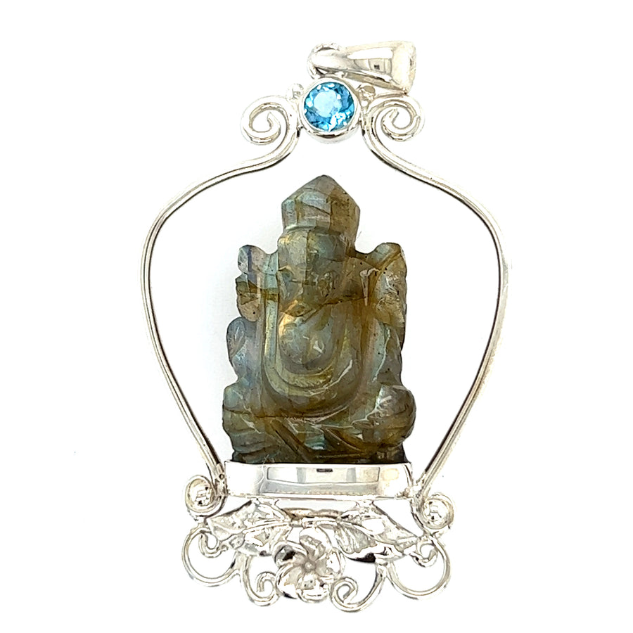 Silver Pendants/Charms - Colored Stone