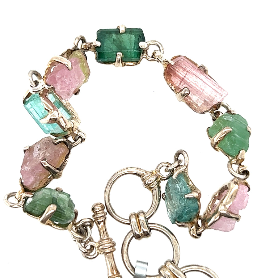 Silver Bracelets - Colored Stone