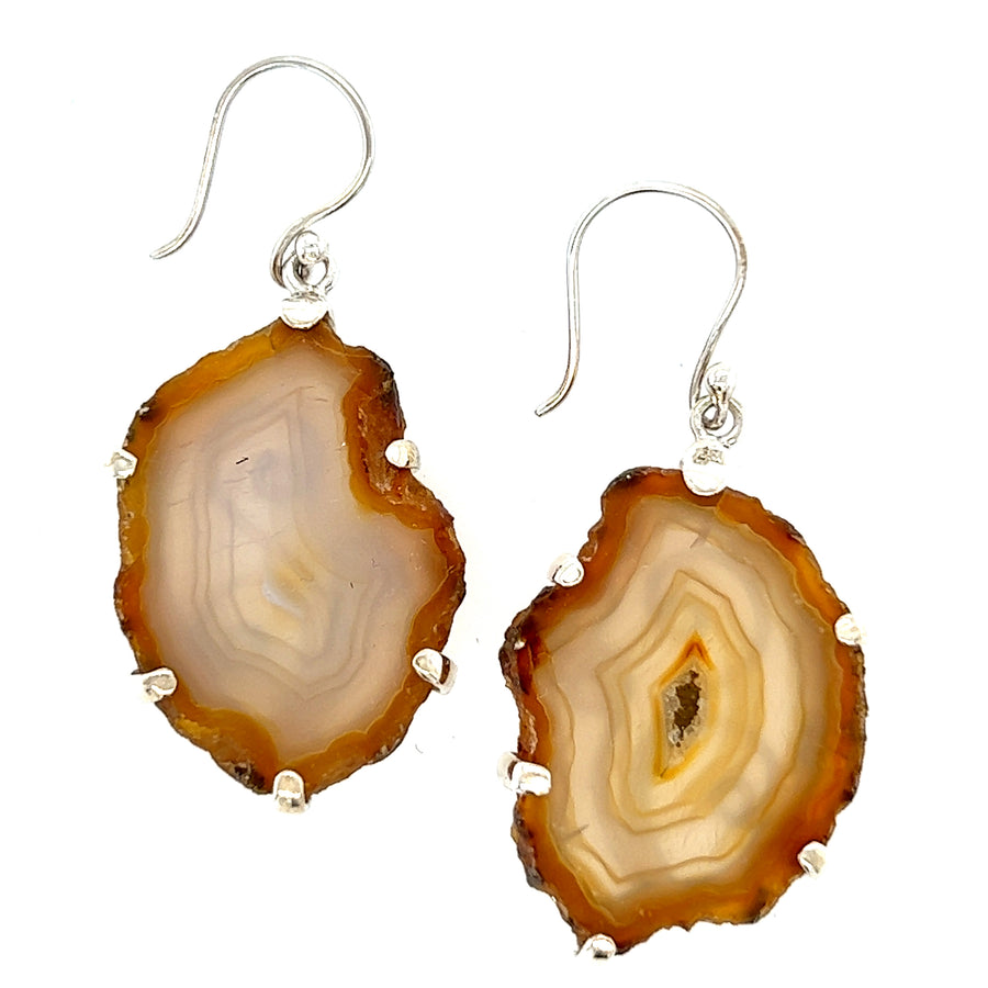 Silver Earrings - Colored Stone
