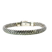 925 Sterling Silver Heavy Wheat Bali Bracelet
