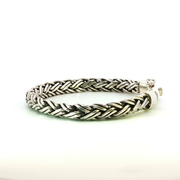 925 Sterling Silver Heavy Braid Bali Bracelet