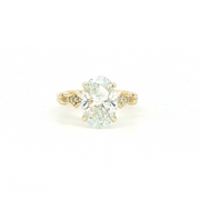 14K Yellow Gold Oval 'Nova' Diamond Engagement Ring