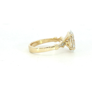 14K Yellow Gold Oval 'Nova' Diamond Engagement Ring