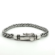 925 Sterling Silver Wheat Bali Bracelet