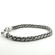 925 Sterling Silver Wheat Bali Bracelet