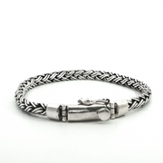 925 Sterling Silver Wheat Bali Bracelet