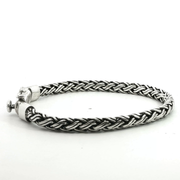 925 Sterling Silver Wheat Bali Bracelet