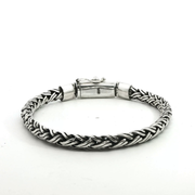 925 Sterling Silver Wheat Bali Bracelet