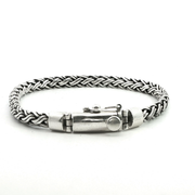 925 Sterling Silver Wheat Bali Bracelet