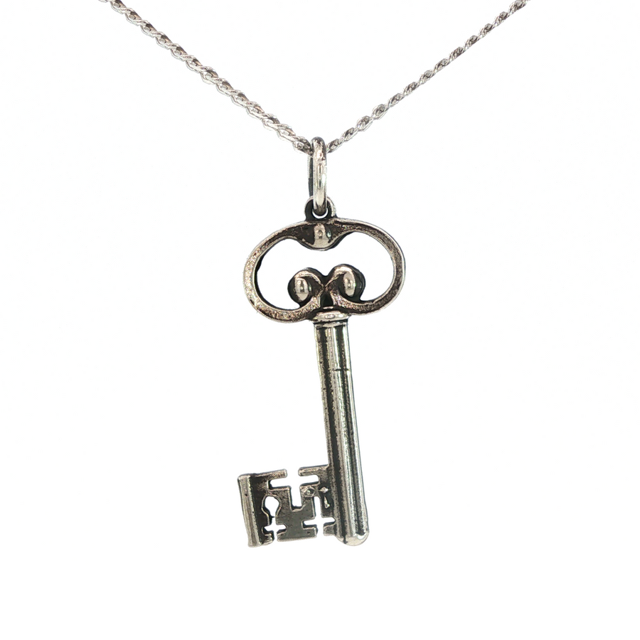 Sterling Silver Loch Leven Key Necklace