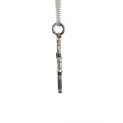 Sterling Silver French Night Latch Necklace