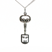 Sterling Silver CApucine Chamberlain Key Necklace
