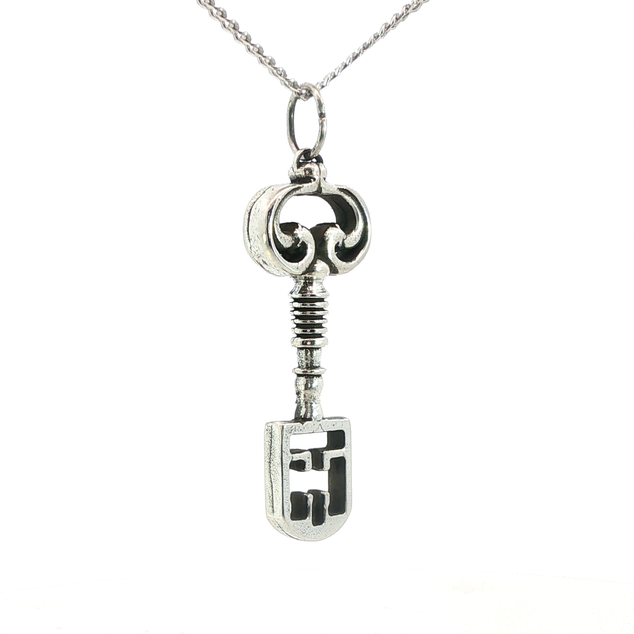 Sterling Silver CApucine Chamberlain Key Necklace