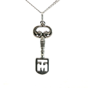 Sterling Silver CApucine Chamberlain Key Necklace