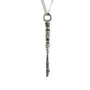 Sterling Silver English Chamberlain Key Necklace