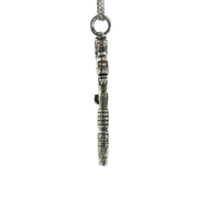 Sterling Silver French Door Dead Lock Key Necklace
