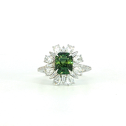 Color Stone Engagement Ring