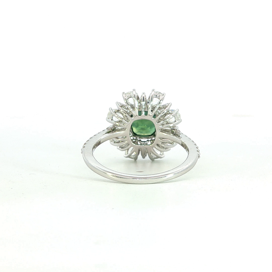 Color Stone Engagement Ring