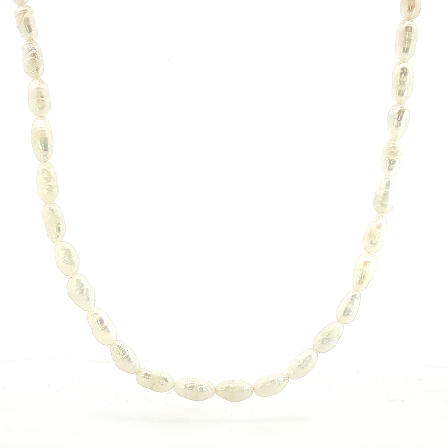 Yellow Gold Filled Keishi Pearl Beaded Necklace