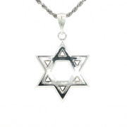 925 Sterling Silver Jonah Magen David Necklace