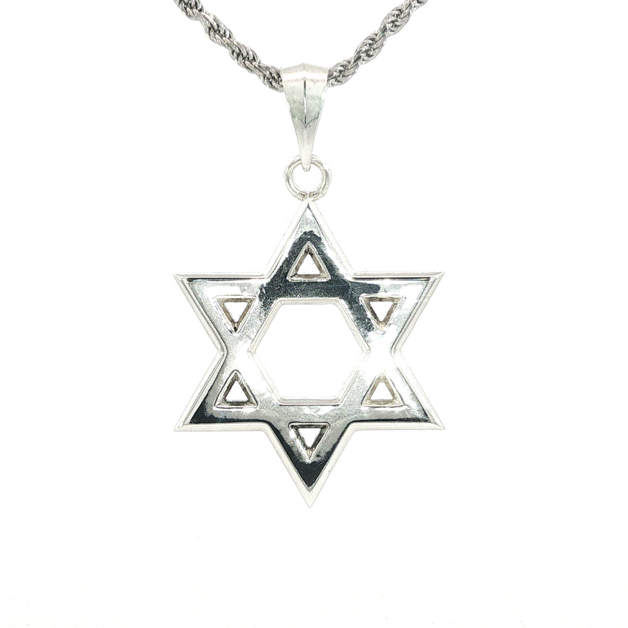 925 Sterling Silver Jonah Magen David Necklace