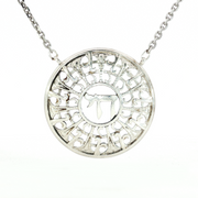 925 Sterling Silver Chai Medallion Necklace