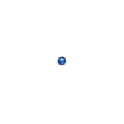 14K Yellow Gold Martini Set Natural Round Cut Blue Sapphire Stud Earring