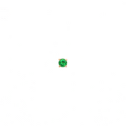 14K Yellow Gold Martini Set Tsavorite Sapphire Stud Earring