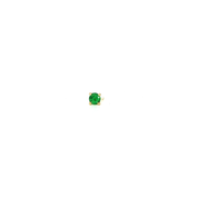 14K Yellow Gold Martini Set Tsavorite Sapphire Stud Earring