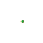 14K Yellow Gold Martini Set Tsavorite Sapphire Stud Earring
