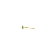 14K Yellow Gold Martini Set Tsavorite Sapphire Stud Earring
