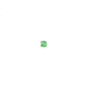 14K Yellow Gold Martini Set Emerald Sapphire Stud Earring