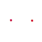 14K Yellow Gold Martini Set Pink Ruby Stud Earrings