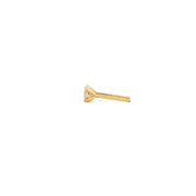 14K Yellow Gold Martini Set Diamond Stud Earrings