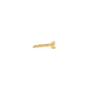 14K Yellow Gold Martini Set Diamond Stud Earrings