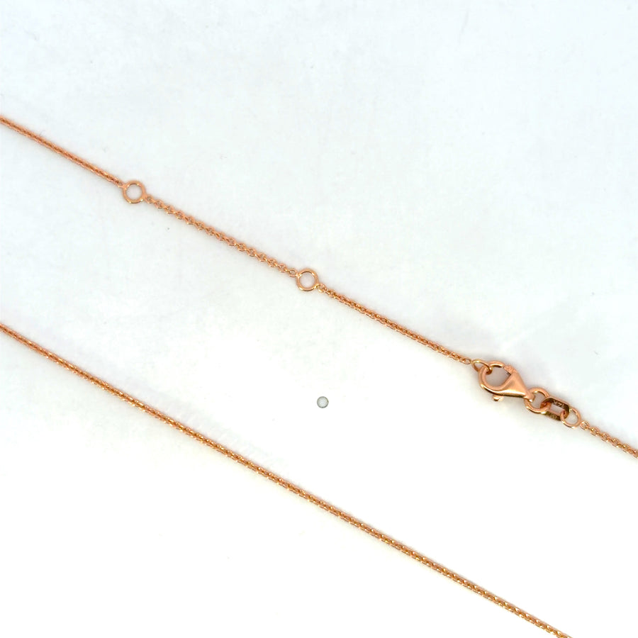 14K Rose Gold Rolo Chain