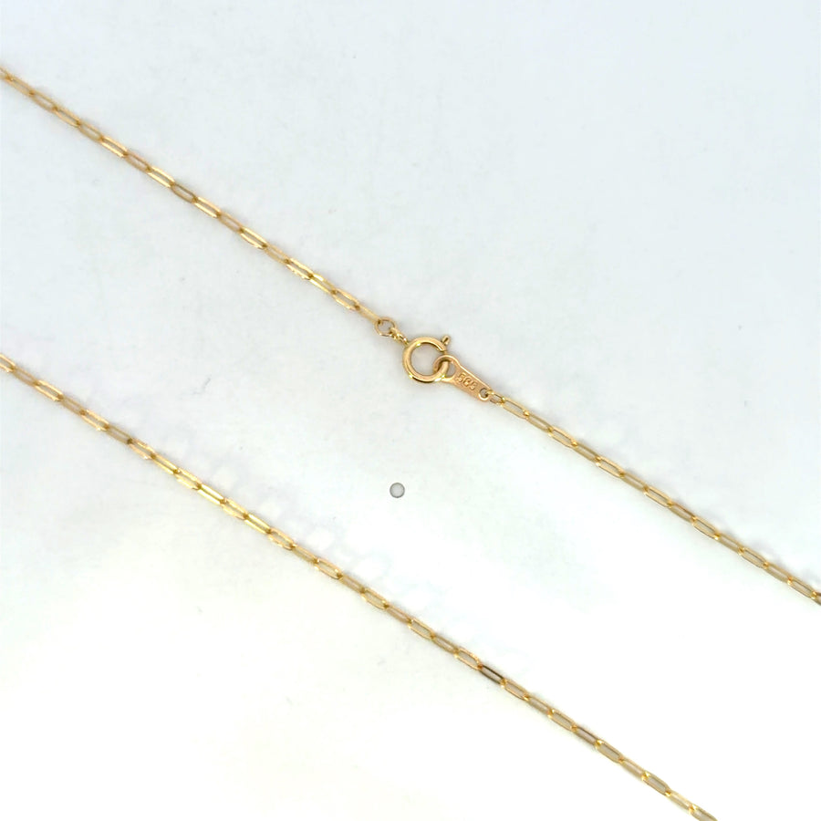 14K Yellow Gold Paperclip Chain