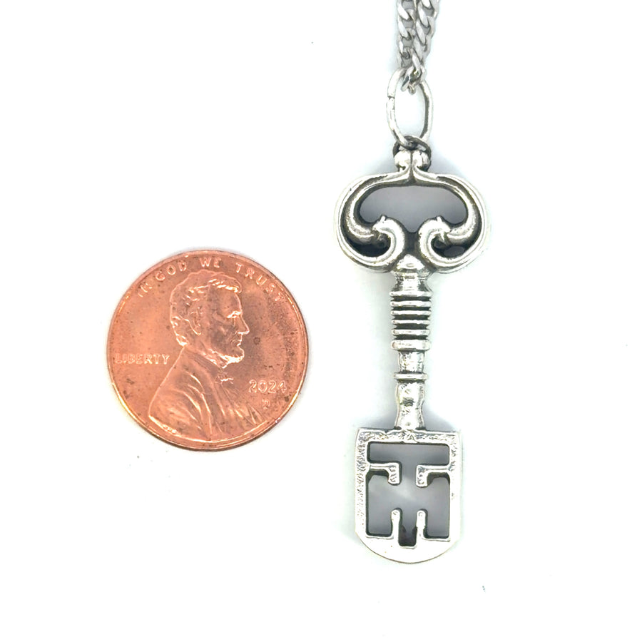 Sterling Silver CApucine Chamberlain Key Necklace