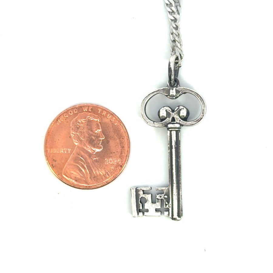 Sterling Silver Loch Leven Key Necklace