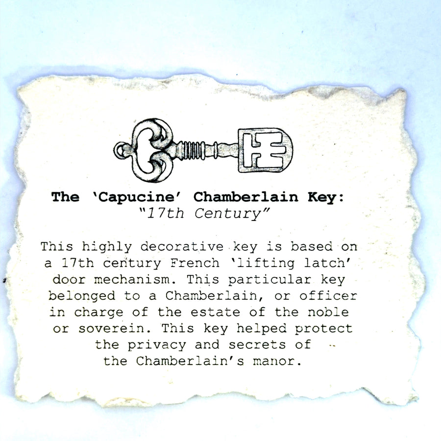 Sterling Silver CApucine Chamberlain Key Necklace