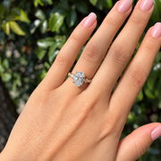 14K Yellow Gold Oval 'Nova' Diamond Engagement Ring