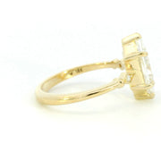 18K Yellow Gold 2.03 ct Lab Diamond Reverie Dutchess Vintage Inspired Ring