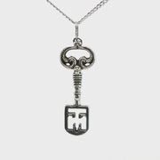 Sterling Silver CApucine Chamberlain Key Necklace