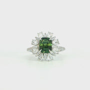 Color Stone Engagement Ring